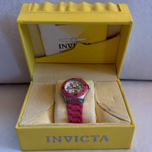 Vintage Invicta Angel Sport Jelly Watch Pink Like New Condition main image 7